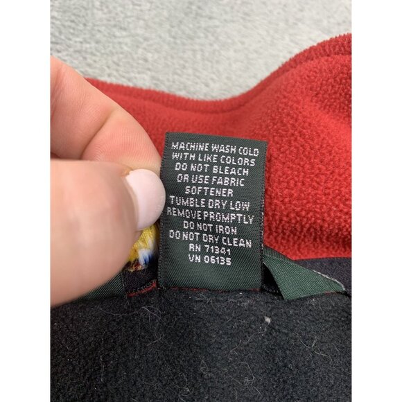 Vintage L.L.Bean Jacket Mens Large Red Polartec Fleece Full Zip Warm Lightweight - Picture 9 of 11